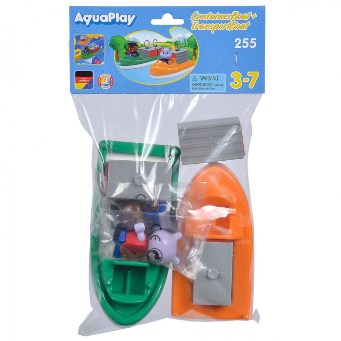 Set AquaPlay 2 barci cu container si 2 figurine [4]