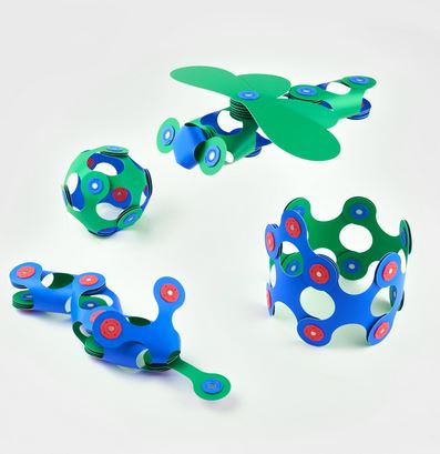 Set Clixo de construit cu magnet, Itsy pack Blue-Green 18 [4]