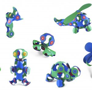 Set Clixo de construit cu magnet, Itsy pack Blue-Green 30 [6]
