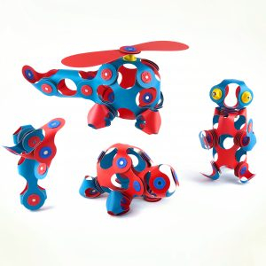 Set Clixo de construit cu magnet, Itsy pack Flamingo-Turquoise 30 [3]