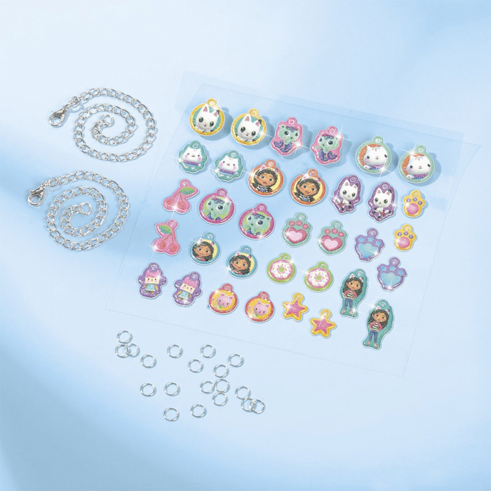 Set creativ 3 in 1, Bratari cu pandantive, carioci spray si diamont painting, Gabby's Dollhouse [3]