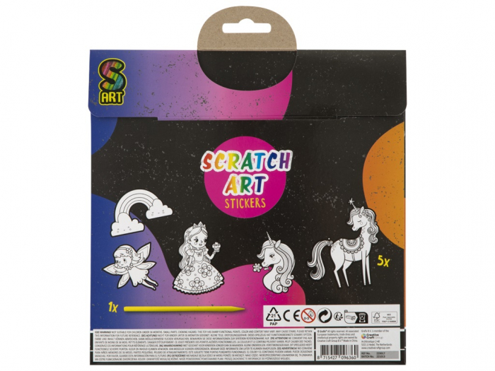 Set creativ, 5 abtibilduri XL de razuit, Grafix [2]