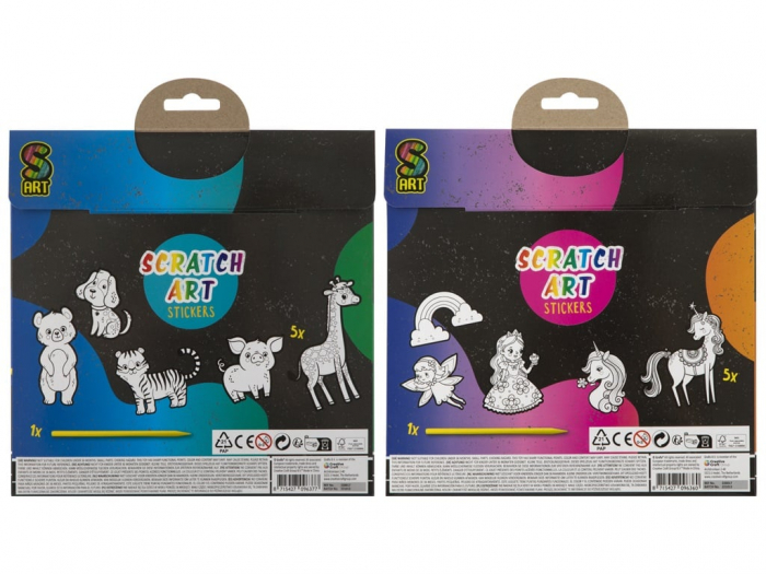 Set creativ, 5 abtibilduri XL de razuit, Grafix [7]