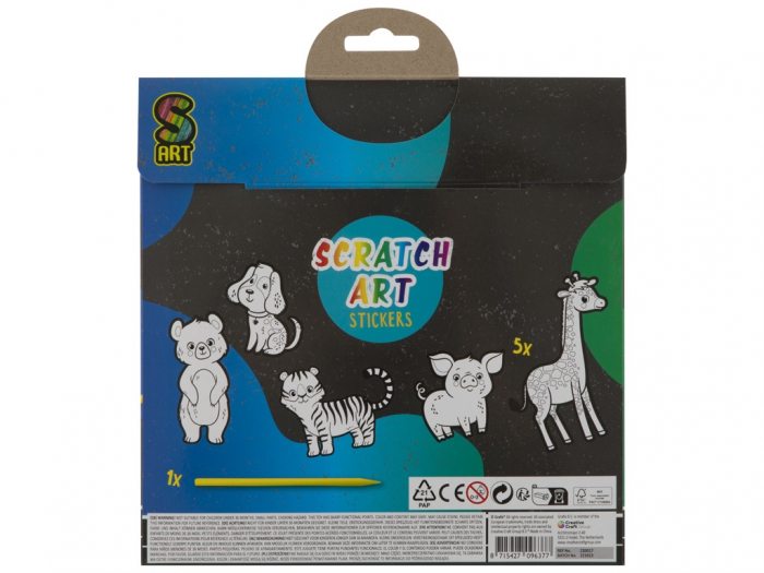 Set creativ, 5 abtibilduri XL de razuit, Grafix [2]