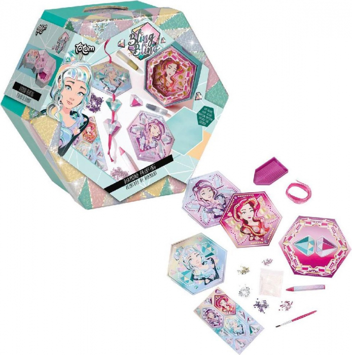 Set creativ Bling Bling, pictura cu diamante [2]