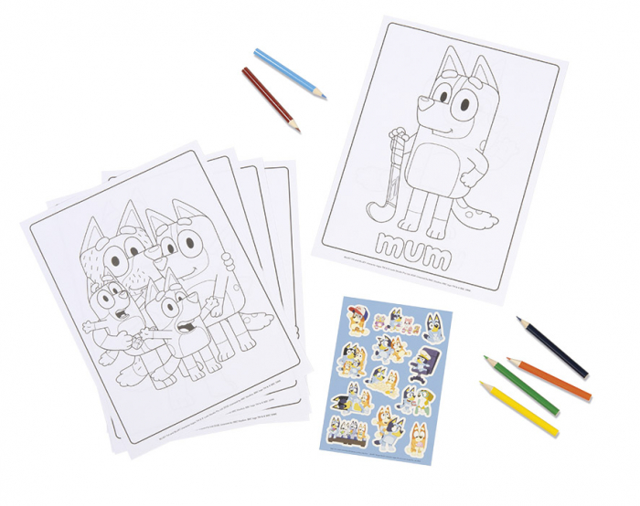 Set creativ, Coloreaza cu Bluey [2]