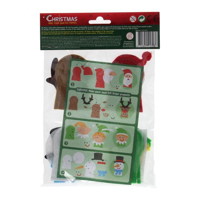 Set creativ Creeaza papusi pentru deget, tematica Craciun [6]