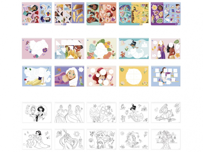 Set creativ cu abtibilduri, lipeste pe numere, Disney Princess [3]