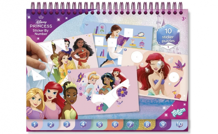 Set creativ cu abtibilduri, lipeste pe numere, Disney Princess [1]