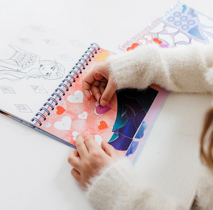 Set creativ cu abtibilduri, lipeste pe numere, Disney Frozen [6]