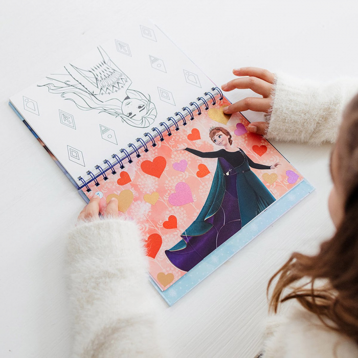 Set creativ cu abtibilduri, lipeste pe numere, Disney Frozen [7]
