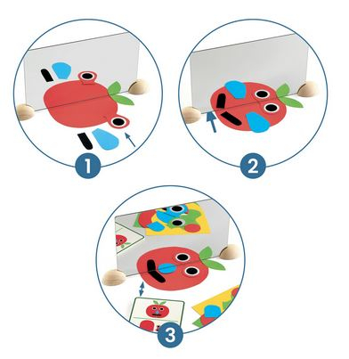 Set creativ cu oglinzi Djeco, Ze mirror Faces [4]