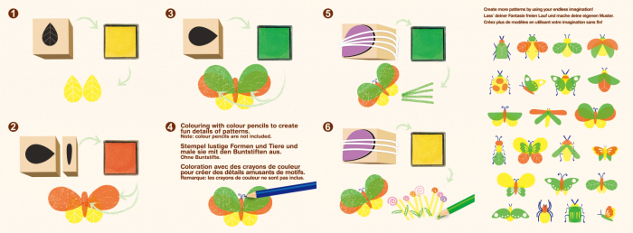 Set creativ cu stampile - Insecte [3]