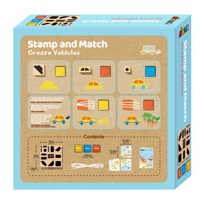Set creativ cu stampile - Vehicule [2]
