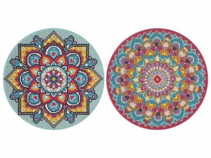 Set creativ cu strasuri, Diamond paint, Canvas Mandala, Grafix [4]