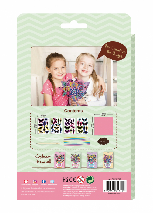 Set creativ de razuit Buchet - Fluture [7]