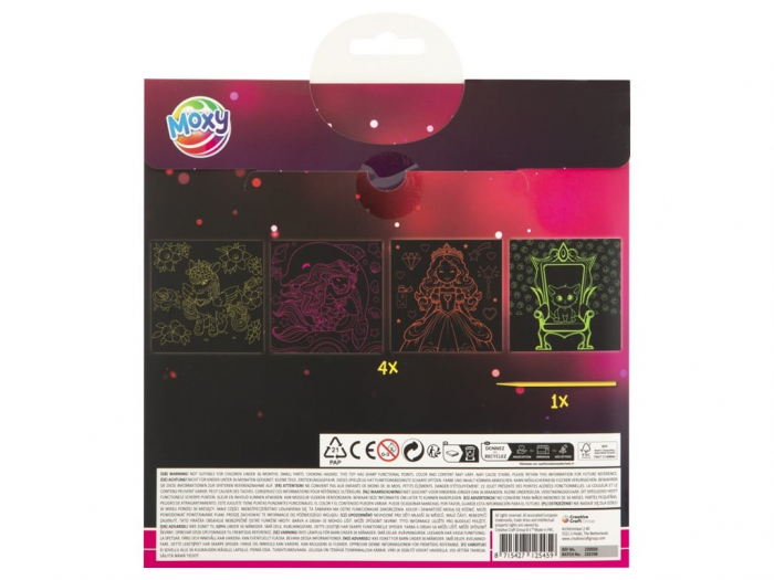 Set creativ de razuit fosforescent, Glow in the dark, pentru fete  [2]