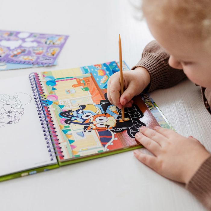 Set creativ de razuit si colorat, Bluey, Totum [4]