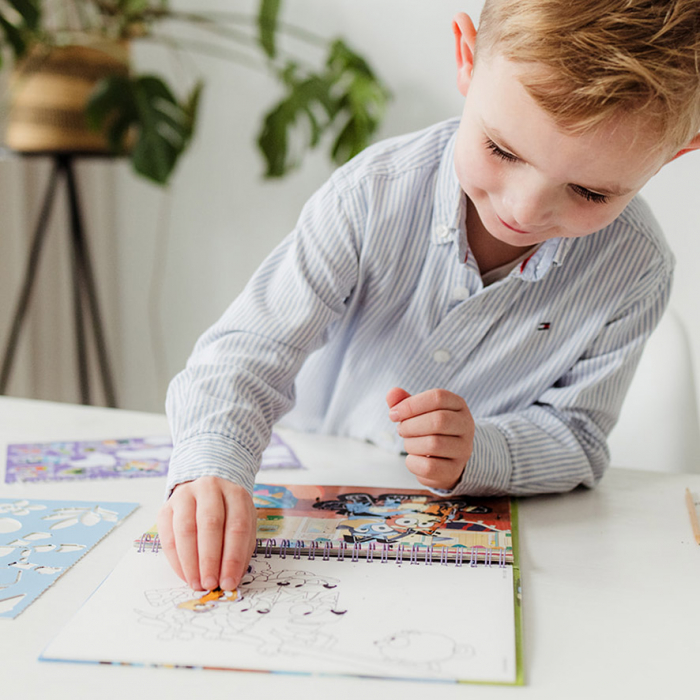 Set creativ de razuit si colorat, Bluey, Totum [11]