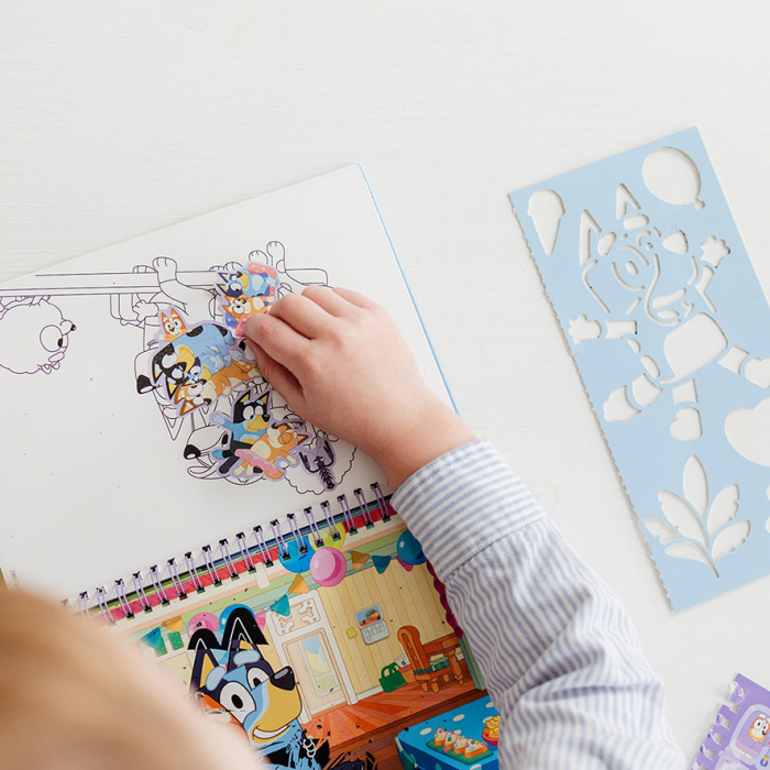 Set creativ de razuit si colorat, Bluey, Totum [6]
