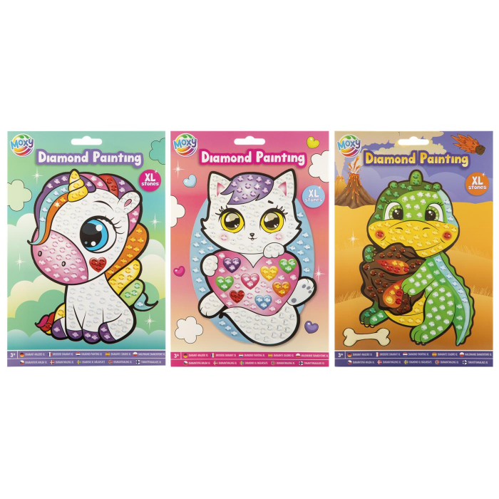 Set creativ diamond painting cu strasuri mari, A5 [2]