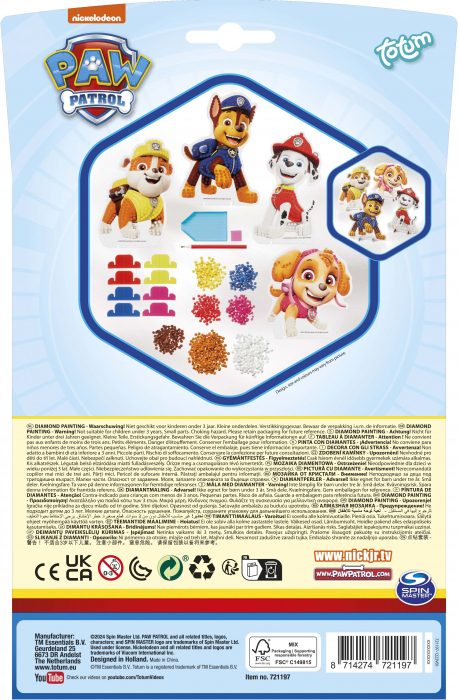 Set creativ diamond painting Paw Patrol, Patrula Catelusilor, Totum [3]