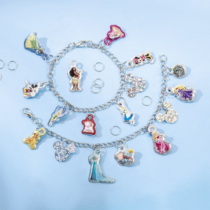 Set creativ Disney aniversar 100 ani, 2 in 1, pictura cu diamante si bratari cu pandantive moi [10]