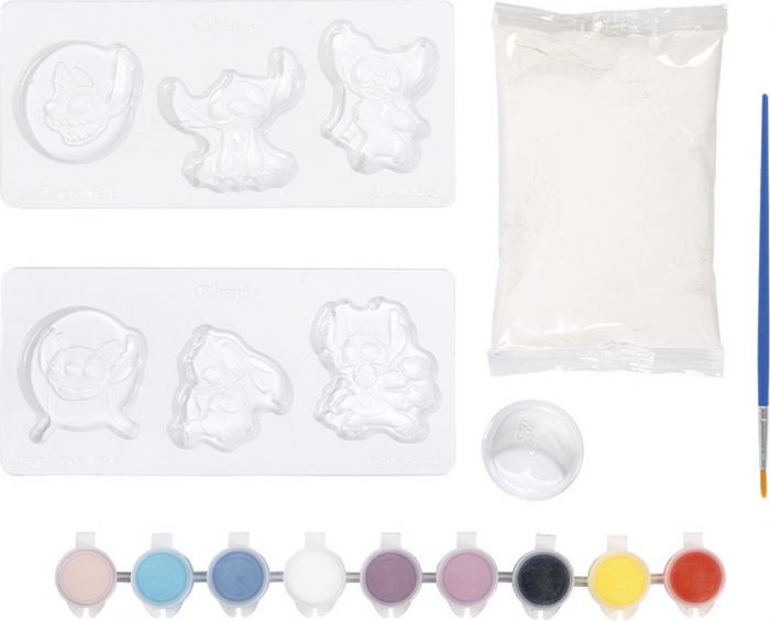 Set creativ DIY 2 în 1, Creeaza bratari si figurine din ipsos, Disney Lilo si Stitch [9]