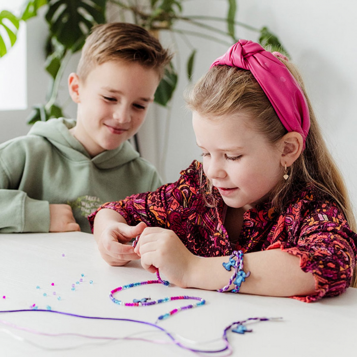Set creativ DIY 2 în 1, Creeaza bratari si figurine din ipsos, Disney Lilo si Stitch [12]