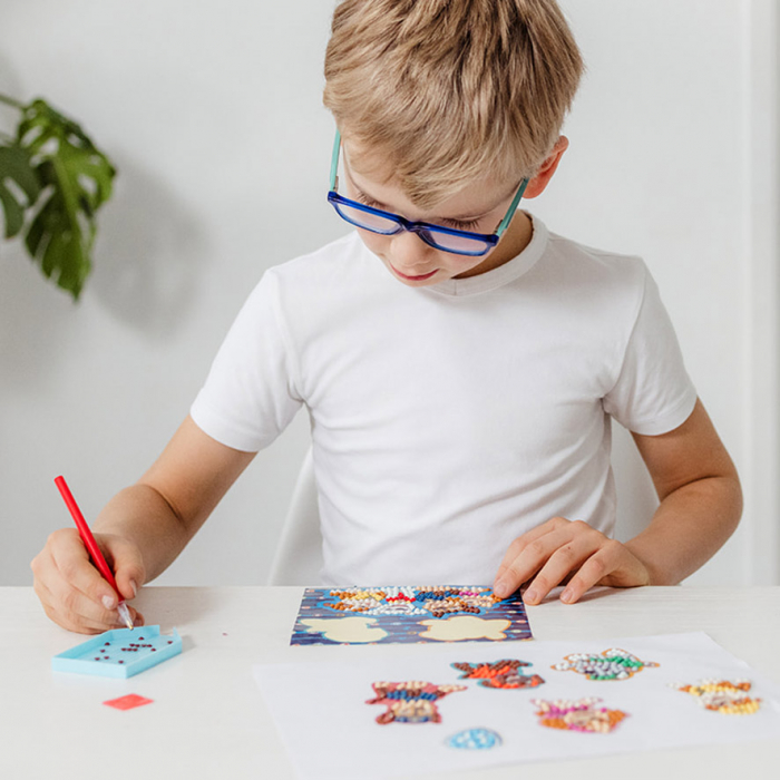 Set creativ DIY Creeaza abtibilduri cu diamond paint, Paw Patrol, Patrula Catelusilor, Totum [6]