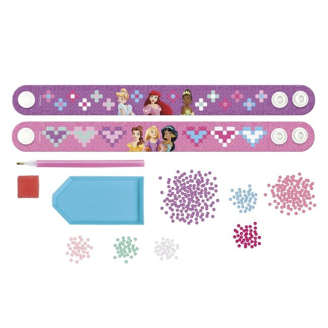 Set creativ DIY, Creeaza bratari cu tehnica diamond painting, Disney Princess [2]