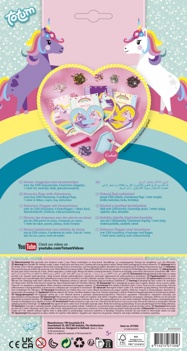 Set creativ DIY cu diamante - unicorni cu slipici [2]