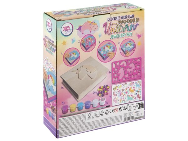 Set creativ DIY, Cutie de bijuterii din lemn cu unicorn [2]