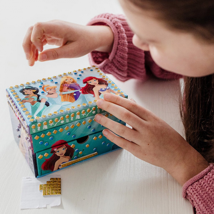 Set creativ DIY Decoreaza propria cutie de bijuterii, Disney Princess [10]