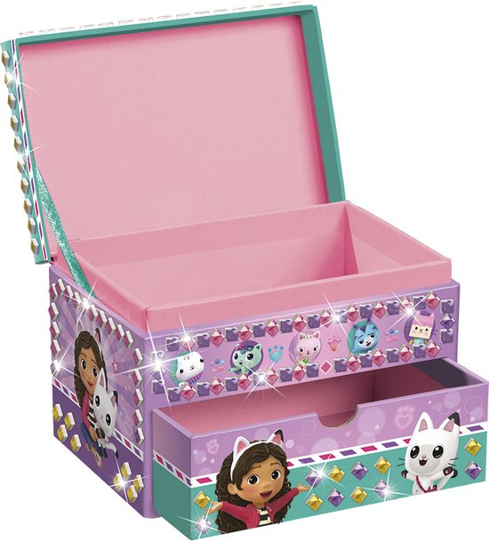 Set creativ DIY Decoreaza propria cutie de bijuterii Gabby's Dollhouse [5]