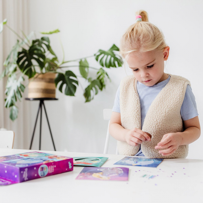 Set creativ DIY, felicitari cu slipici Disney Princess [8]