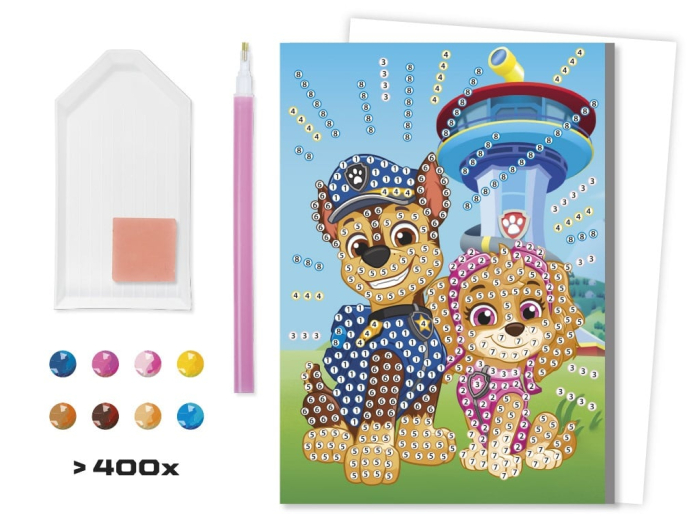 Set creativ DIY, Felicitari diamond paint, Paw Patrol, Patrula Catelusilor [3]