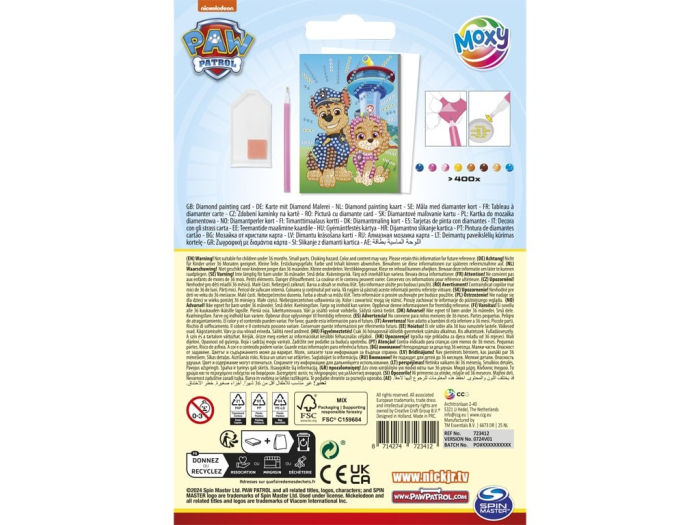 Set creativ DIY, Felicitari diamond paint, Paw Patrol, Patrula Catelusilor [2]
