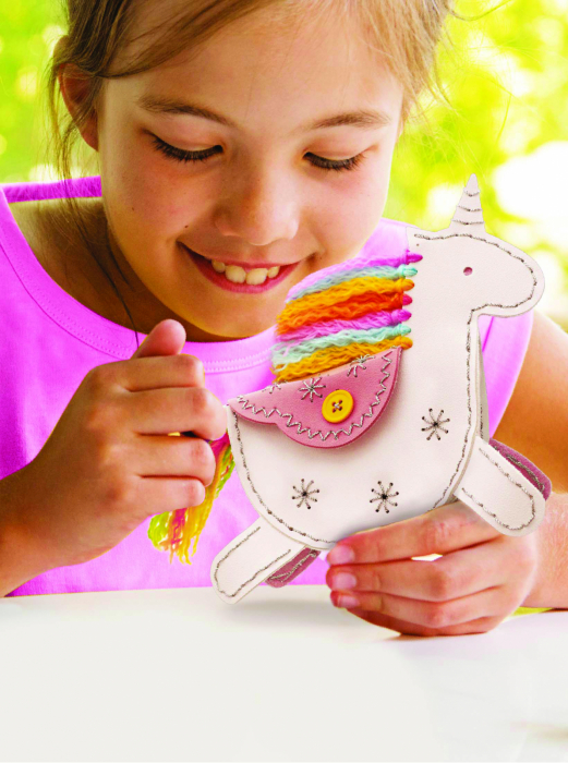 Set creativ DIY - Geanta din piele artificiala Unicorn [6]