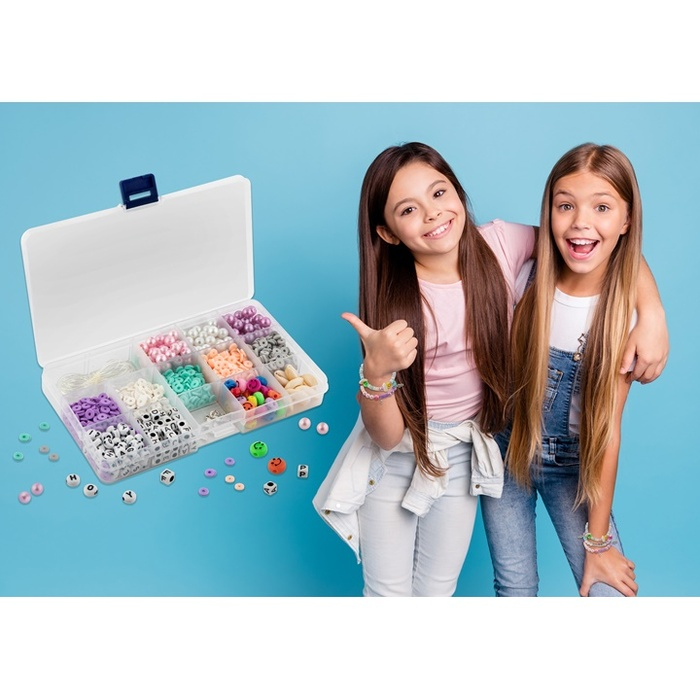 Set creativ DIY in cutie, 13 modele de margele de insirat [4]