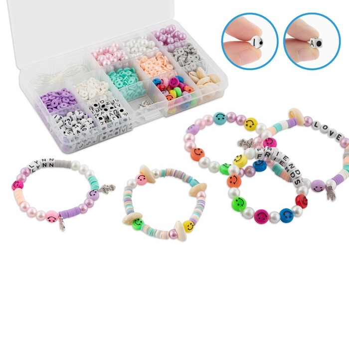 Set creativ DIY in cutie, 13 modele de margele de insirat [2]