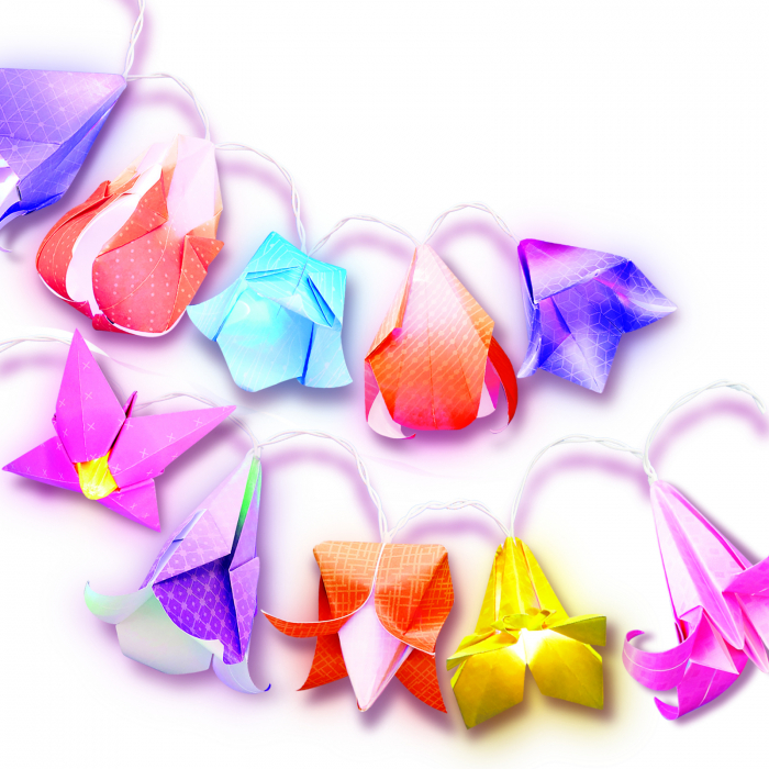 Set creativ DIY - Luminite cu flori origami [2]