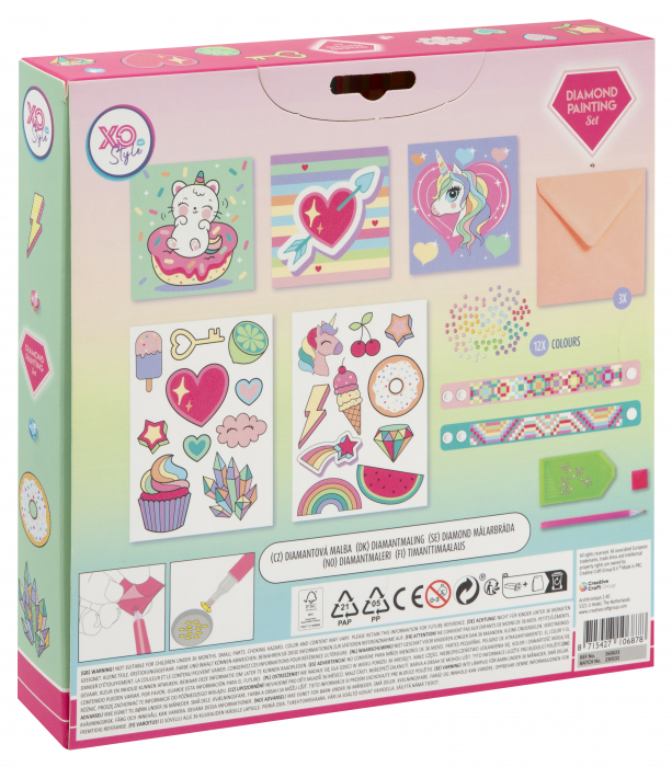 Set creativ DIY, Pictura cu diamante, Bratari si felicitari, Grafix [2]