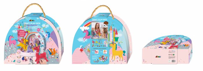 Set creativ DIY portabil - Lumea Fantastica a Unicornilor cu activitati de cusut, construit si joc de rol [5]