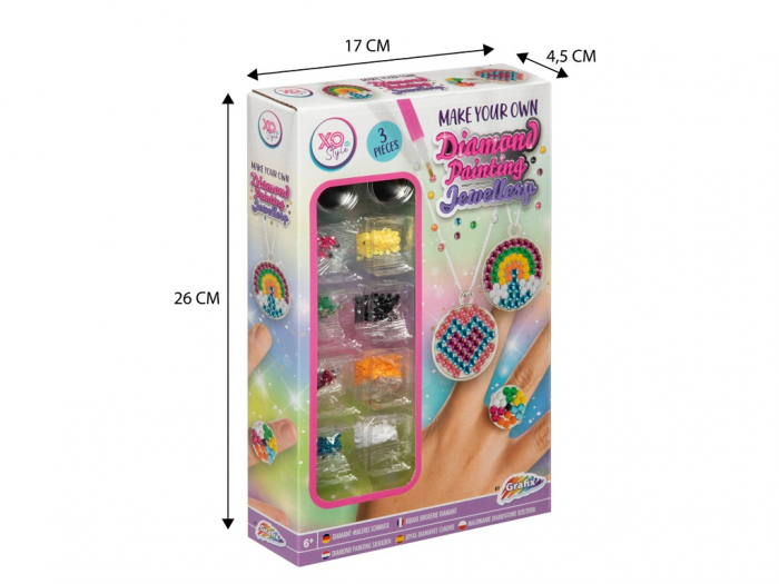 Set creativ DIY, Set 3 bijuterii, diamond painting [7]