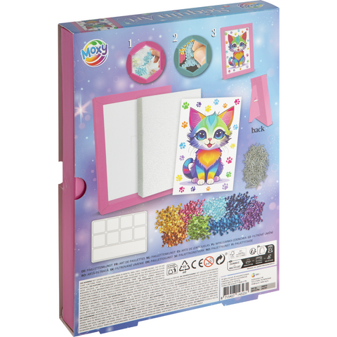 Set creativ DIY, Tablou cu paiete, pisicuta [2]
