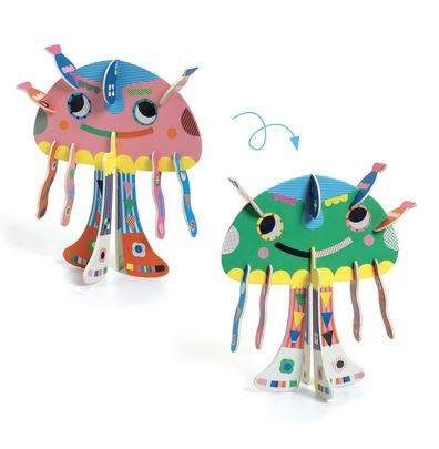 Set creativ Djeco, Animale 3D [2]