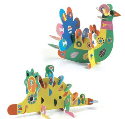 Set creativ Djeco, Animale 3D [4]