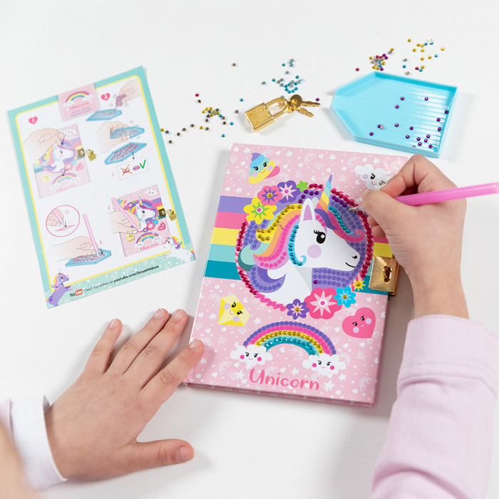 Set creativ Jurnalul meu cu unicorni si diamante [3]