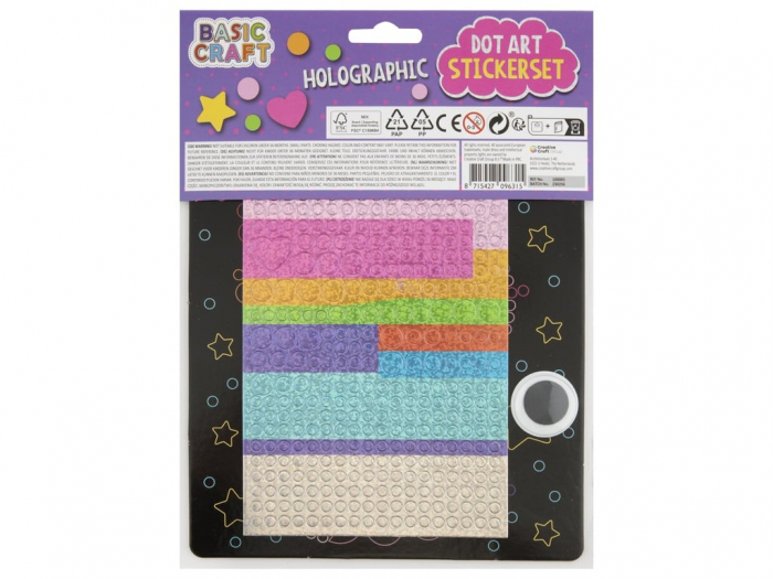 Set creativ Mozaic cu abtibilduri holografice, Dot Art, Unicorn [2]